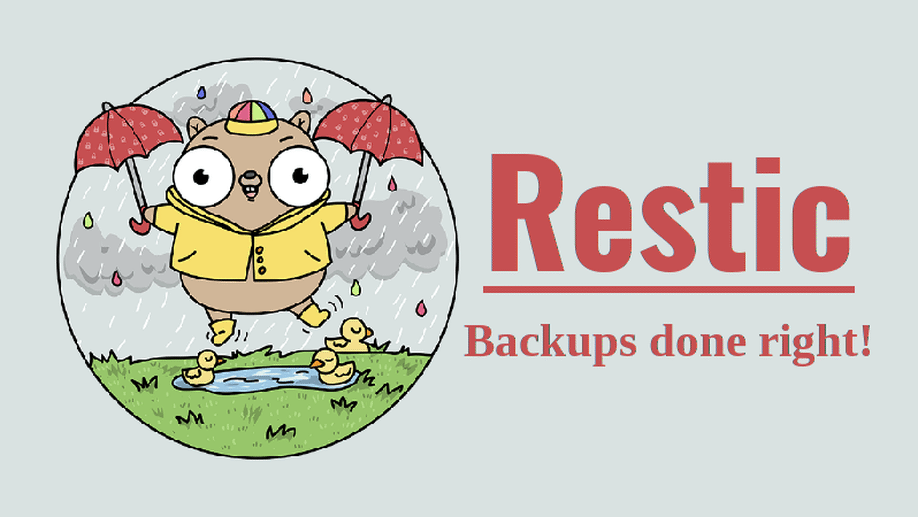 Restic backup (vaarwel CrashPlan en dááháág Duplicati)